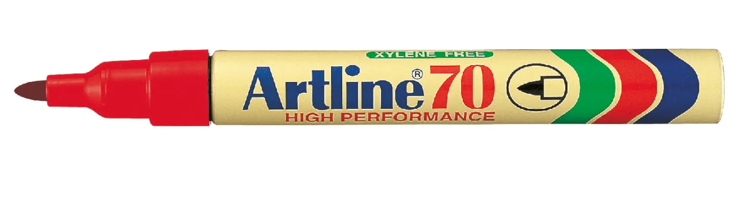 Märkpenna Artline 70 Permanent, röd, 1,5 mm