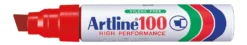 Märkpenna Artline 100, röd, 7,5–12 mm, påfyllningsbar