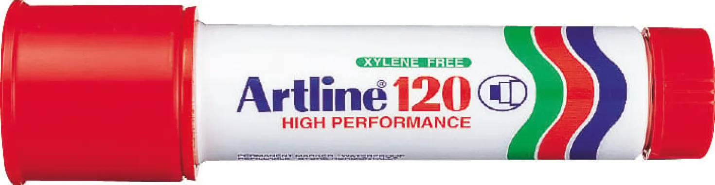 Märkpenna Artline 120, röd, 20 mm, påfyllningsbar