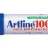 Märkpenna Artline 100, snedskuren spets, 7,5–12 mm, blå