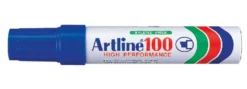 Märkpenna Artline 100, snedskuren spets, 7,5–12 mm, blå