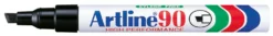 Märkpenna Artline 90, svart, skuren spets 2,0–5,0 mm, påfyllningsbar