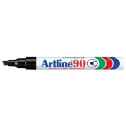 Märkpenna Artline 90, svart, skuren spets 2,0–5,0 mm, påfyllningsbar