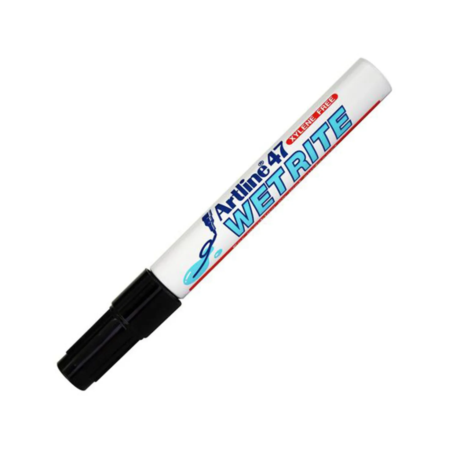 Märkpenna Artline 47 Wetrite, svart, rundspets 1,5 mm