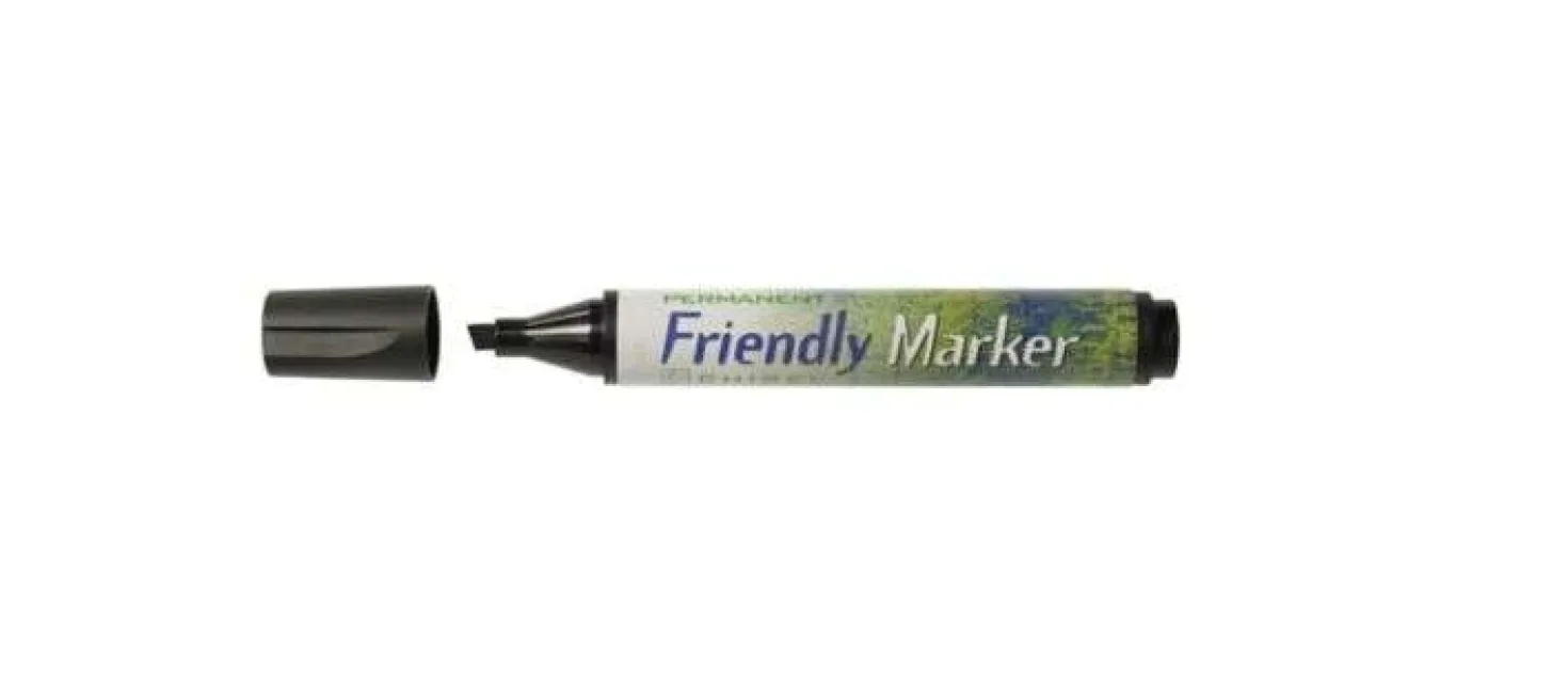 Märkpenna Ballograf Friendly Medium, svart, 2-5 mm