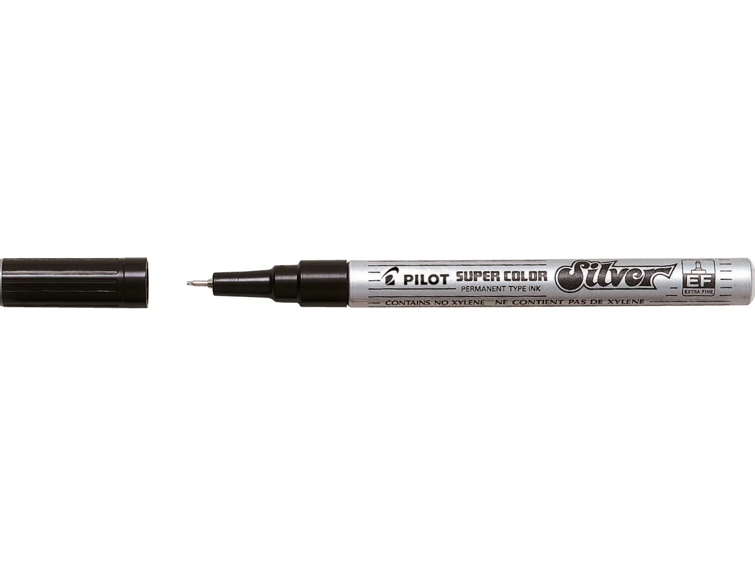 Märkpenna Pilot Extra Fin, silver, permanent, 0,50 mm