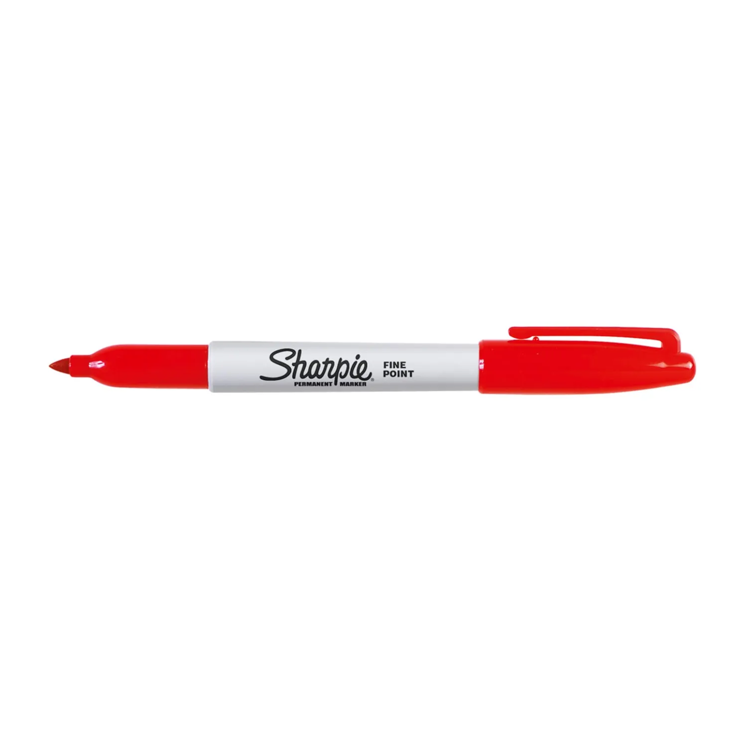 Märkpenna Sharpie Fine Permanent, röd, fin spets