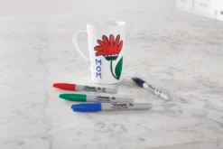Märkpenna Sharpie Fine Permanent, röd, fin spets