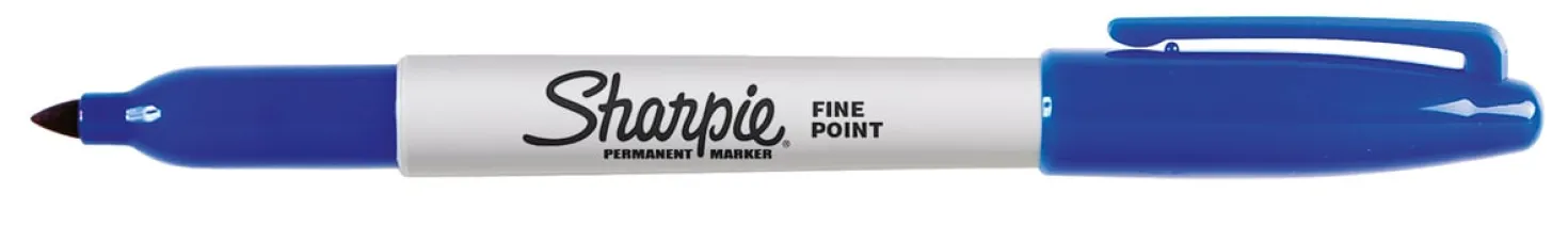 Märkpenna Sharpie Fine Permanent, blå