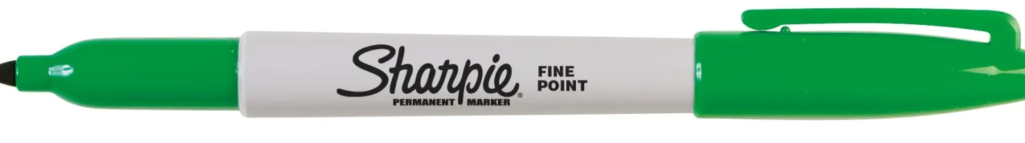 Märkpenna Sharpie Fine Permanent, grön, fin spets