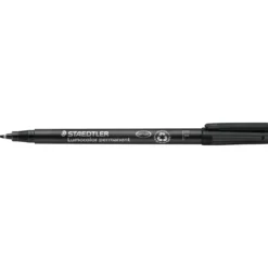 Märkpenna Staedtler Lumocolor 318 permanent, fin 0,6 mm, svart