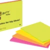 Mötesblock Post-it Super Sticky, 203x152mm, blandade färger, 4 block/fp