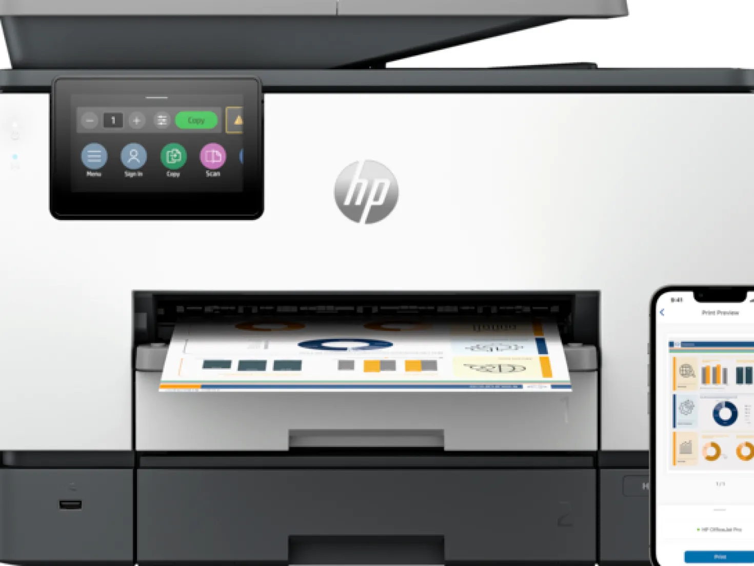 Multifunktionsskrivare HP OfficeJet Pro 9130b, bläckstråle, AiO