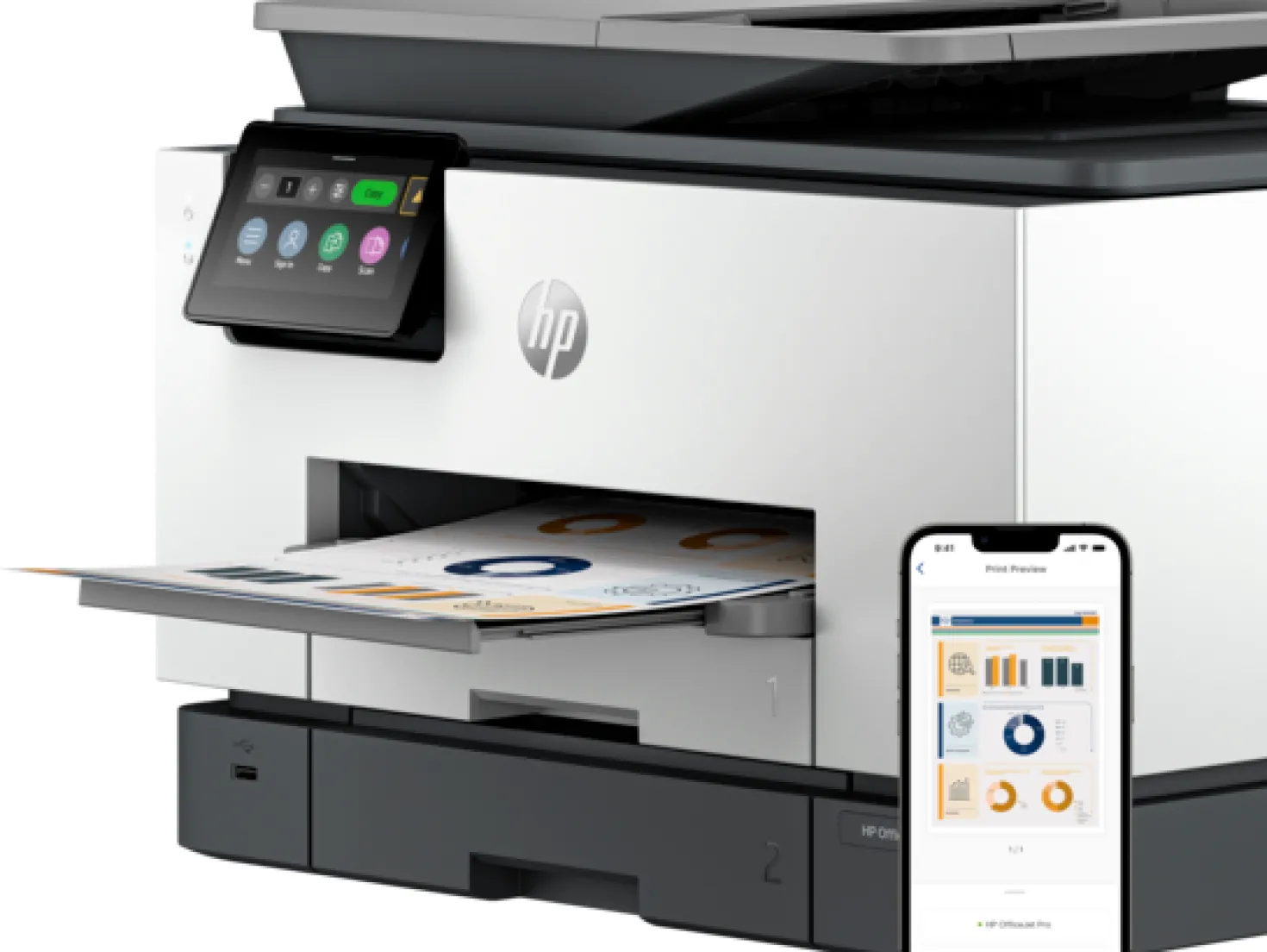 Multifunktionsskrivare HP OfficeJet Pro 9130b, bläckstråle, AiO