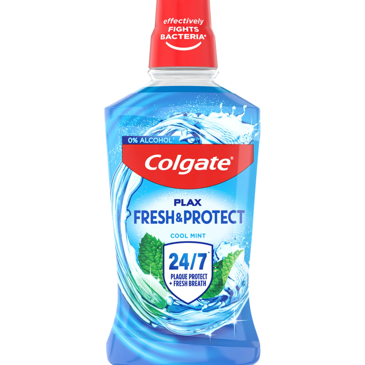 Munskölj Colgate Plax Cool Mint, alkoholfri, fluorid, 500 ml
