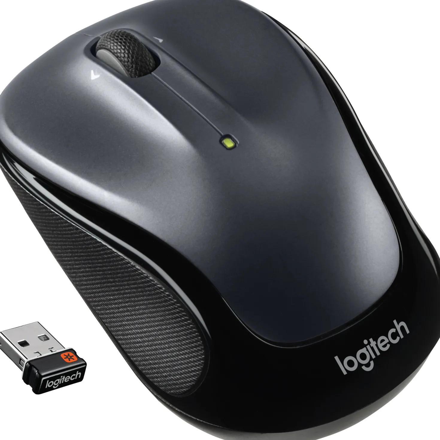 Mus Logitech M325s Trådlös, mikroprecisionsrullning, mörkgrå