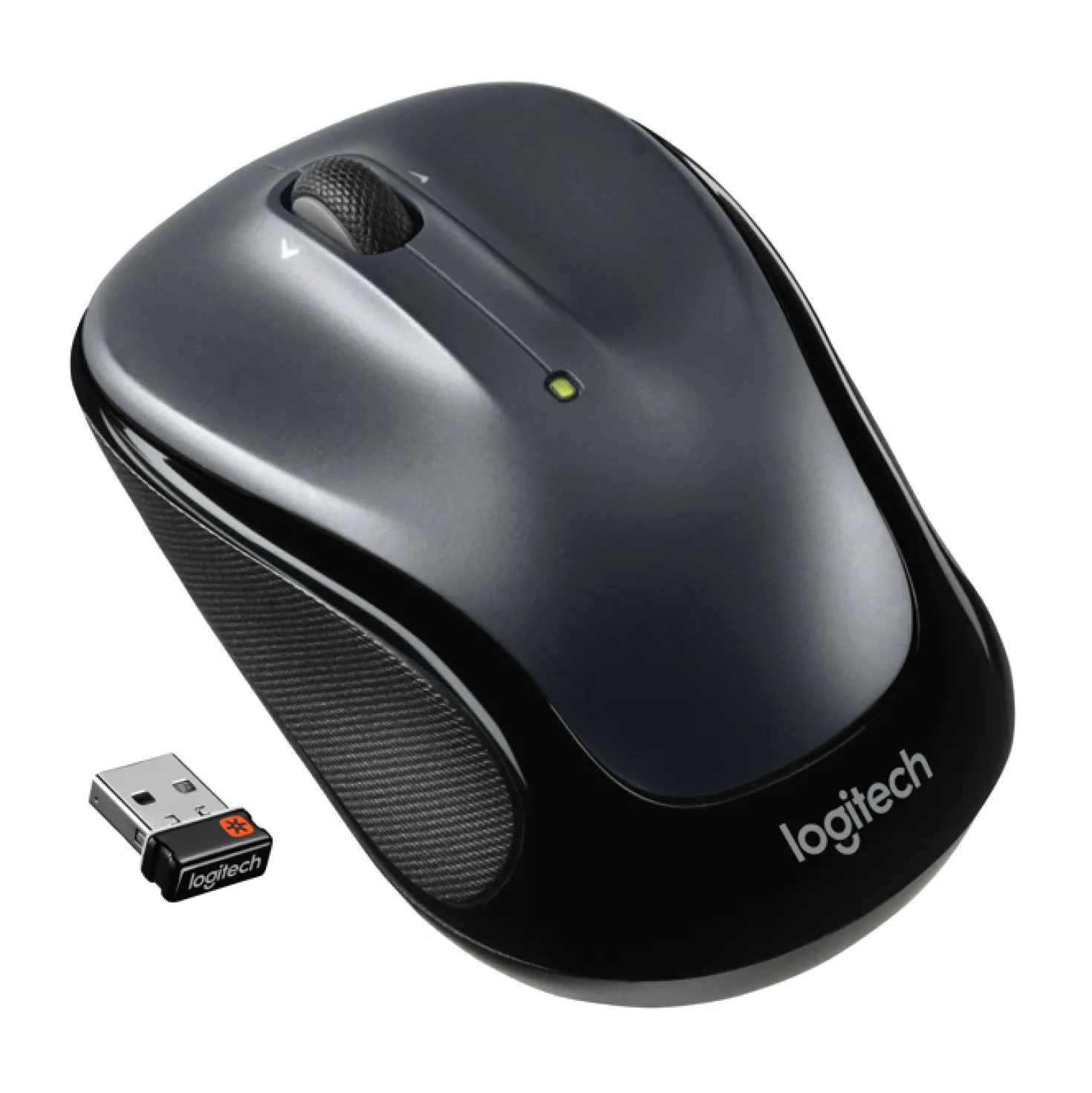 Mus Logitech M325s Trådlös, mikroprecisionsrullning, mörkgrå