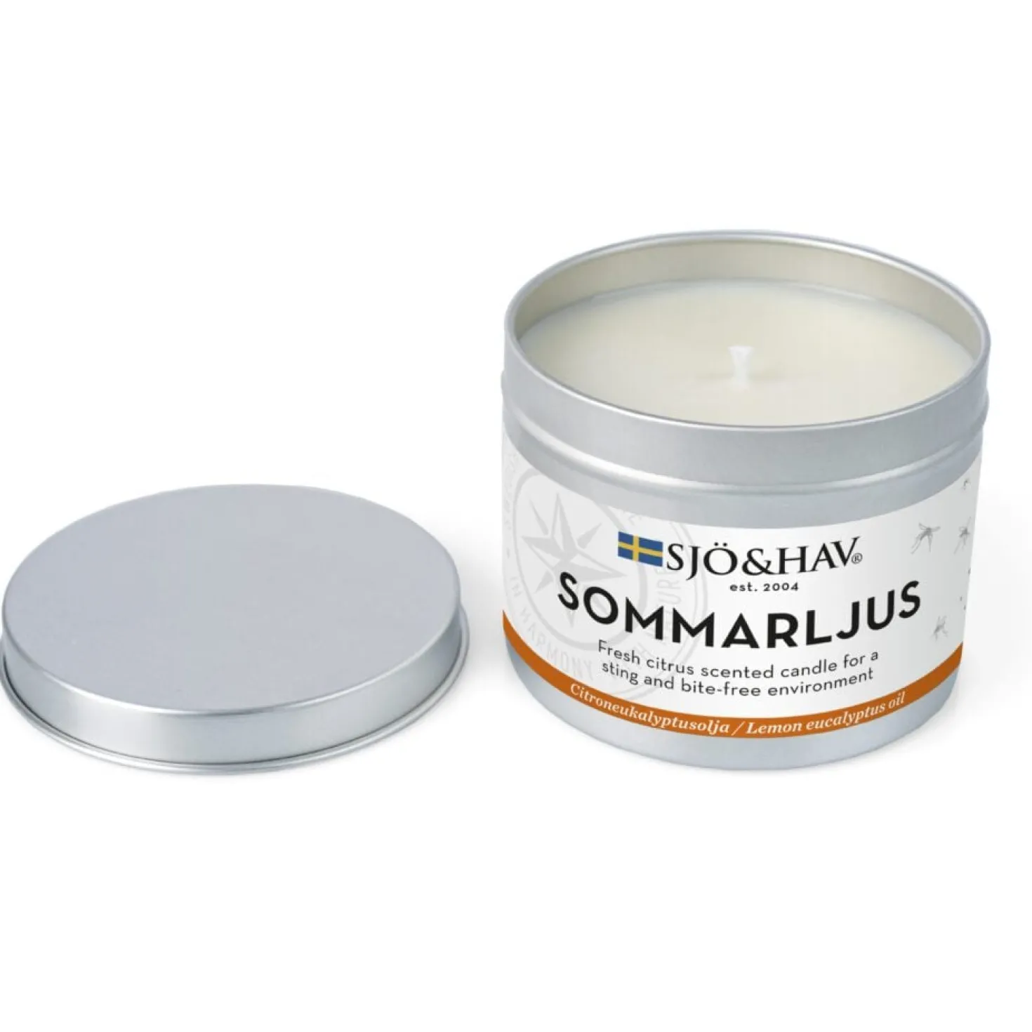 Myggljus Sjö & Hav Sommarljus, citrusdoft, 32 timmar brinntid