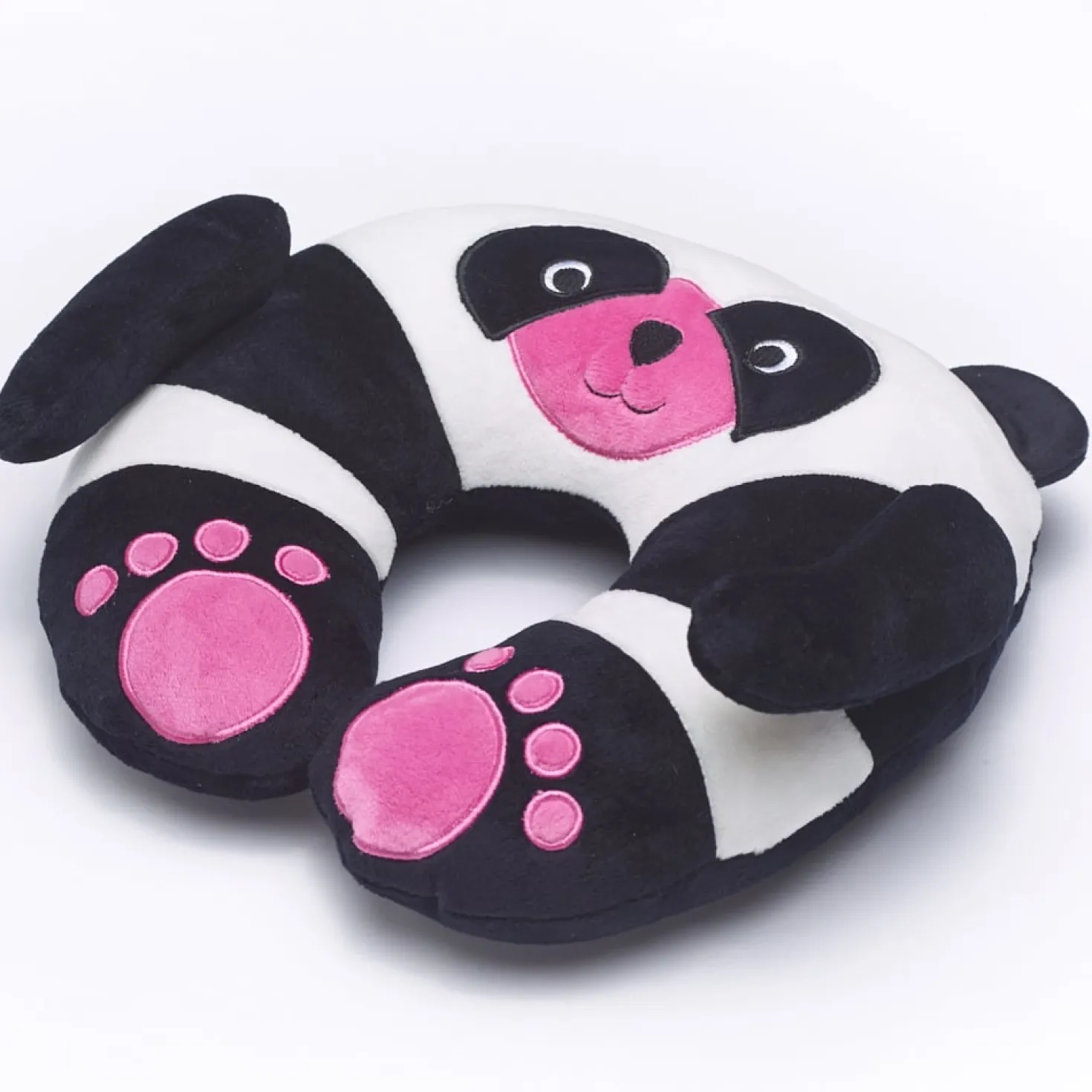 Nackkudde Travelblue Chi Chi the Panda, pandamotiv, mjuk plysch