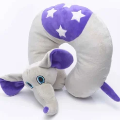 Nackkudde Travelblue Flappy the Elephant, med resväska, elefantdesign