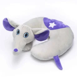 Nackkudde Travelblue Flappy the Elephant, med resväska, elefantdesign