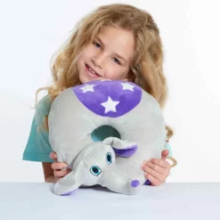 Nackkudde Travelblue Flappy the Elephant, med resväska, elefantdesign