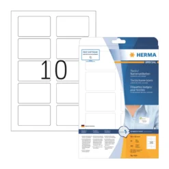 Namnetikett Herma Acetatsilke, vit, 80 x 50 mm, 200 st