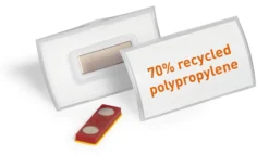Namnskylt Durable CLICK FOLD Magnetfäste, 40x75 mm