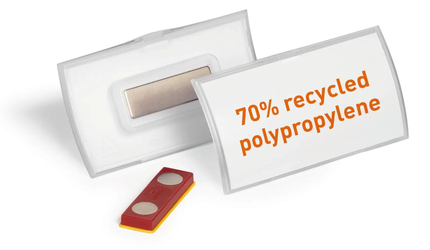 Namnskylt Durable CLICK FOLD Magnetfäste, 40x75 mm