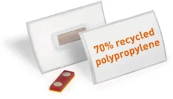 Namnskylt Durable CLICK FOLD, magnetfäste, 54x90mm