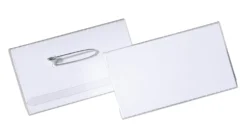 Namnskylt Durable med nål, 75x40 mm, 100 st