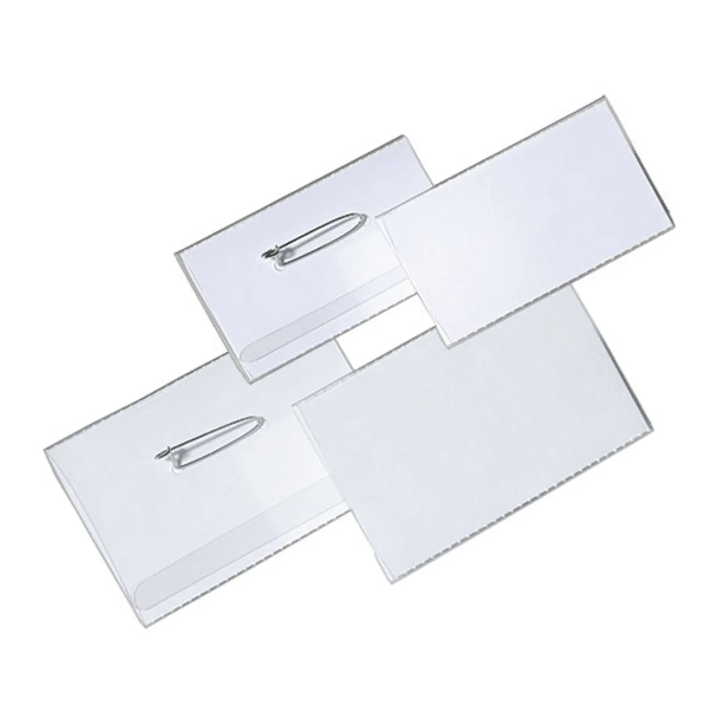 Namnskylt Durable med nål, 75x40 mm, 100 st