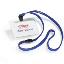 Namnskylt Durable 60x90mm med halsband, liggande