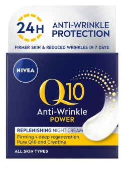 Nattkräm Nivea Visage Anti-Wrinkle Q10 Plus Night Care, 50 ml