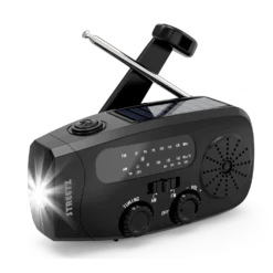Nödradio Streetz Solar crank svart