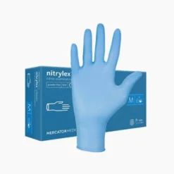 Nitrilhandske Mercator Nitrylex Classic, latexfri, blå, 100 st