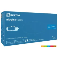 Nitrilhandske Mercator Nitrylex Classic, latexfri, blå, 100 st