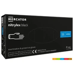 Nitrilhandske Mercator Nitrylex Classic, svart, 100 st