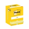 Notisblock Post-it 657CY Super Sticky, gul, 76x102 mm, 12 st
