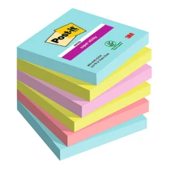 Notisblock Post-it Super Sticky Cosmic, 76x76mm, 6 block à 90 ark