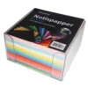 Notisbox Bngers 90x90mm, 500 färgade ark, transparent