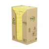 Notislappar Post-it Recycled, gul, 38x51mm, 24 block