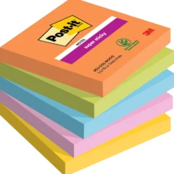 Notislappar Post-it Super Sticky Boost, 76x76mm, 5 block à 90 ark