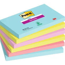 Notislappar Post-it Super Sticky Cosmic 76x127mm, 6 block