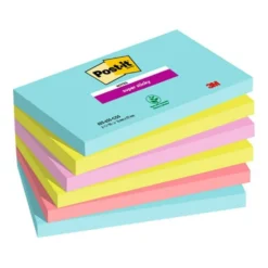 Notislappar Post-it Super Sticky Cosmic 76x127mm, 6 block