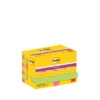 Notislappar Post-it Super Sticky Carnival, 47,6x47,6 mm, 12 block