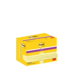 Notislappar Post-it Super Sticky 622-12SSCY, gul, 47,6x47,6 mm, 12 block