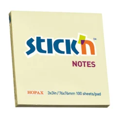 Notislappar Stick n Häftis Notes, gul, 76x76mm