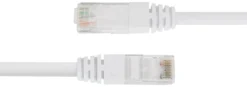 Nätverkskabel Deltaco U/UTP Cat 6, 2m, vit, LSZH