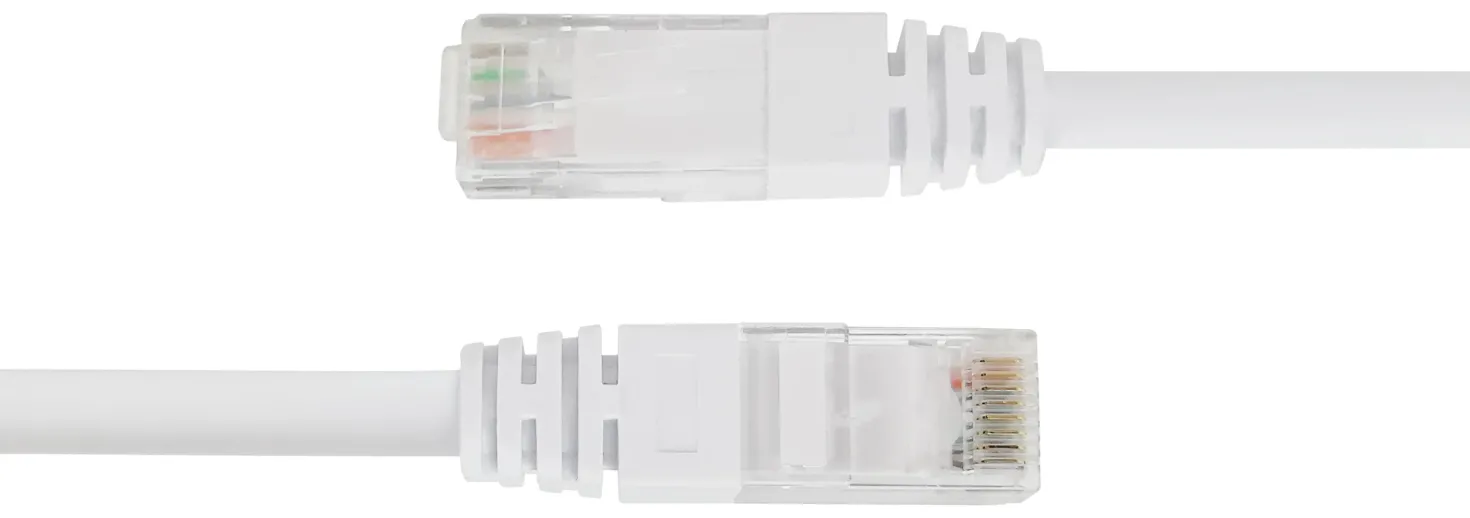 Nätverkskabel Deltaco U/UTP Cat 6, 2m, vit, LSZH